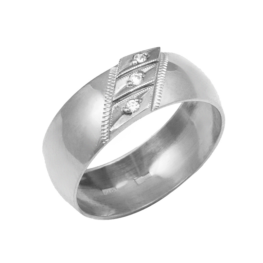 Кольцо, серебро, фианит, 81036